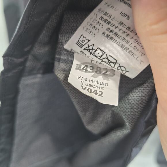 Outdoor Research Jacket Womens XS Black Rain Wind Helium II Coat Ultralight - Picture 9 of 13